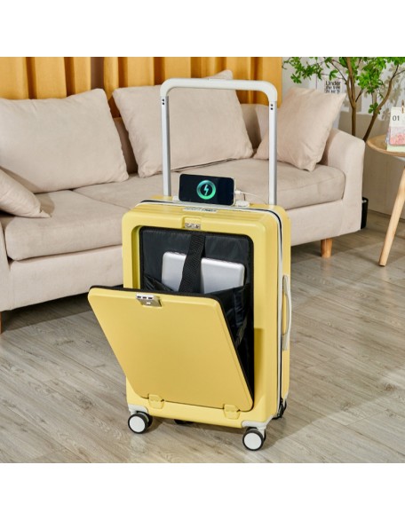Lightweight Trolley Luggage with Combination Lock
